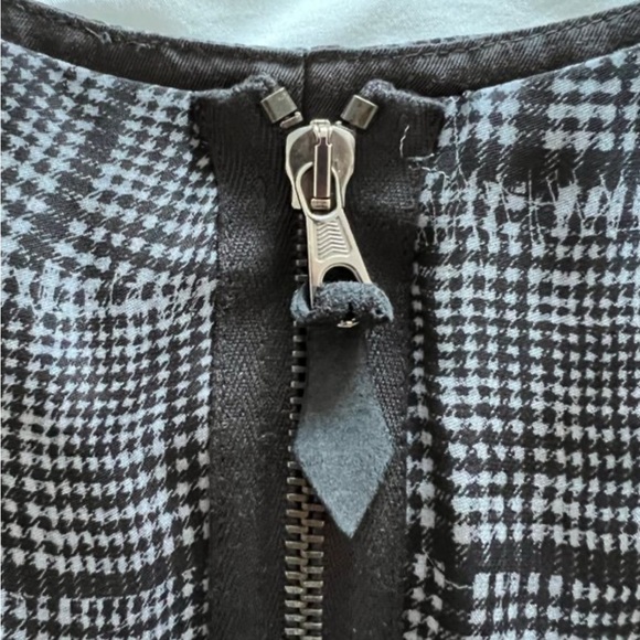 NWT RAG & BONE Tribeca Dress Gray Black Plaid sz 6 Sleeveless Mini 100% Silk - Picture 5 of 5